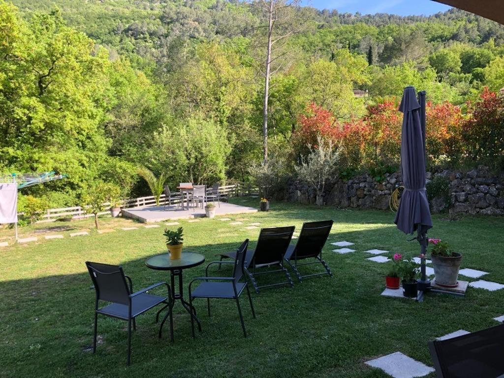 Studio Calme Et Agreable Avec Acces Jardin Partage Le Bar-sur-Loup Buitenkant foto